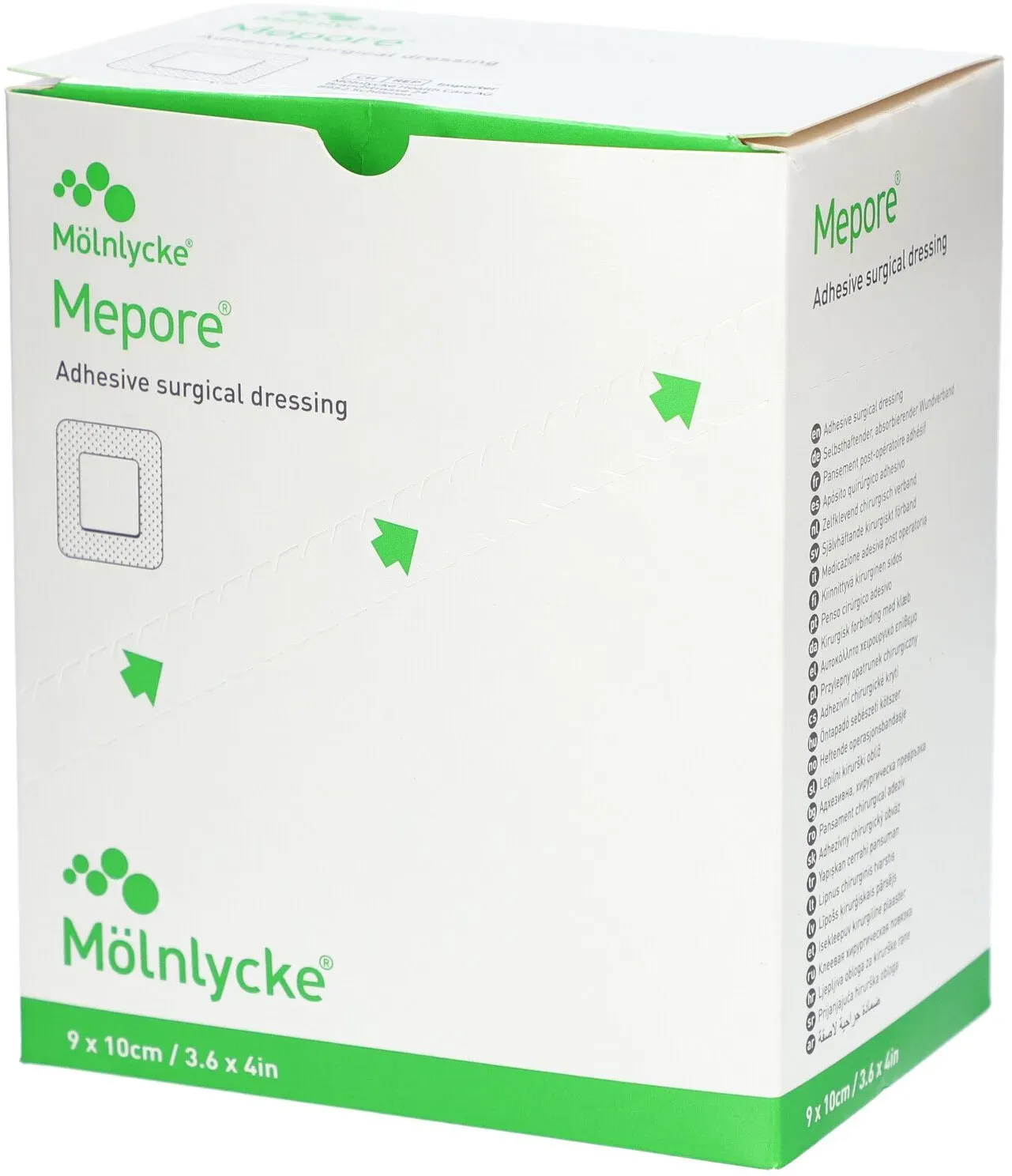 Mölnlycke® Mepore® Chirurgischer Heftpflasterverband 10 x 9 cm