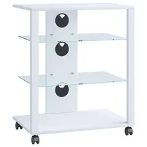 VCM Hifi Möbel Rack Glas Phono Mediaregal Folas