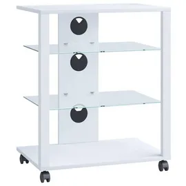 VCM Hifi Möbel Rack Glas Phono Mediaregal Folas