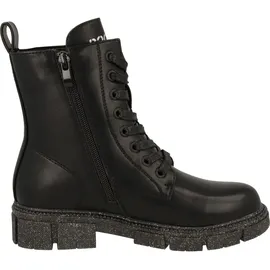 Dockers by Gerli Schnürstiefel für Mädchen, Schnürboots 36 - schwarz, - 36