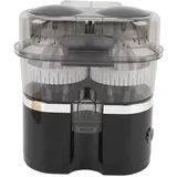 Elektrische Zitruspresse mit Zwei Köpfen, 100 W, 15.000 U/min, Wiederaufladbare Entsafter-Maschine, Tragbare Orangenpresse für Orange, Zitrone, Kiwi, Grapefruit, Leicht zu