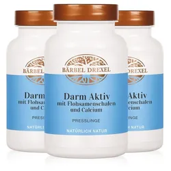 Darm Aktiv mit Flohsamenschalen und Calcium Presslinge