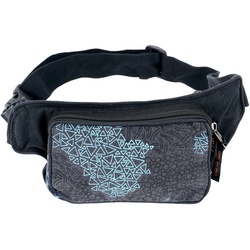 Guru-Shop Gürteltasche Stoff Sidebag & Gürteltasche, Goa Gürteltasche.. blau|schwarz