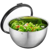 GEFU MUOVO Frischhalteschüssel Silber 24 cm