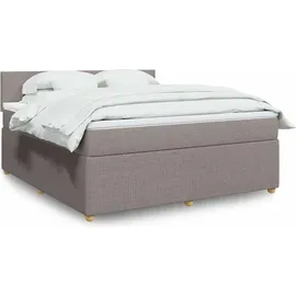 vidaXL Boxspringbett 180 x 200 cm Taupe
