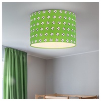 ETC Shop Deckenlampe Metall, Fußballdesign, grün, H 30 cm