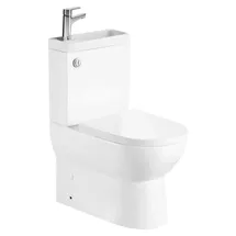 a&n&a aQualine JALTA HYGIE WC-Kombi mit WC-Sitz Weiß