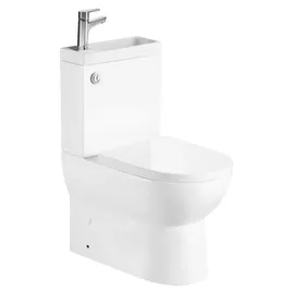 a&n&a aQualine JALTA HYGIE WC-Kombi mit WC-Sitz Weiß
