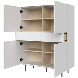 LeGer Home by Lena Gercke Highboard 111 x 141,9 x 42 cm Weiß