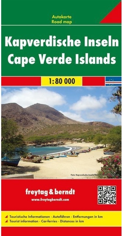 Freytag & Berndt Autokarte Kapverdische Inseln/ Cape Verde Islands / Cap-Vert / Cabo Verde / Capo Verde  Karte (im Sinne von Landkarte)