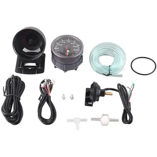 Ladedruckanzeige, Turbo-Ladedruckanzeige, Zeiger, 2,5 Zoll, 60 Mm, 3,0 Bar, LED-Automodifikation (DC12 V), Auto, LKW und Motorrad,?ldruckmesser