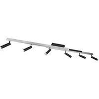 Trio Deckenleuchte Zeno, - grau - BHT 180x23x8.50 cm