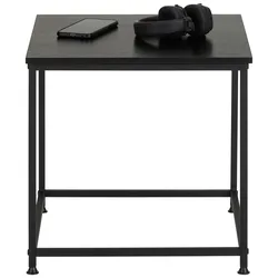 Beistelltisch aus Metall in Schwarz