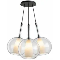 s.luce Belluna 3-flg. Ø 24 cm rund Klar