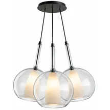 s.luce Belluna 3-flg. Ø 24 cm rund Klar