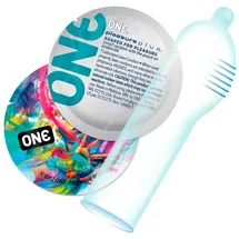 myOne „Pleasure Plus“, innen gerippt, transparent