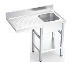 Spülbecken mit Platz für Geschirrspüler 1000x550x850 rechtes Becken von Fricosmos
