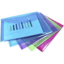Rapesco Dokumententaschen A5 genarbt 0,2 mm 5 St.