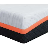 vidaXL Matratze Weiß und Grau 200 x 200 cm Schaum