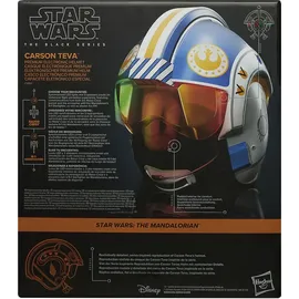 Star Wars The Black Series Carson Teva elektronischer Helm mit weiterentwickelten LED- und Soundeffekten, ab 14 Jahre, Film, 1 Stück