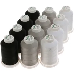 Madeira Overlockbox Aerolock schwarz/grau/weiß