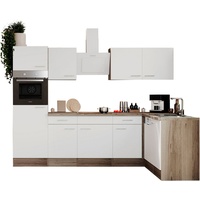 Respekta Winkelküche »Oliver«, Breite 280 cm, wechselseitig aufbaubar weiß