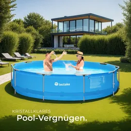 Tectake Stahlrahmenpool 360 x 76 cm inkl. Filterpumpe