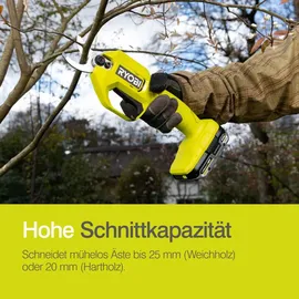RYOBI Akku-Gartenschere RY18SCA-0 ohne Akku