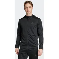 adidas TRAIN ESSENTIALS SEASONALS Kapuzenjacke Herren, in black, Größe XL, schwarz,