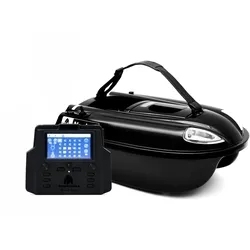 BearCreeks iPilot15 GPS Autopilot Futterboot: Kompakte Präzision für das Karpfenangeln mit Sonaroptionen - Schwarz