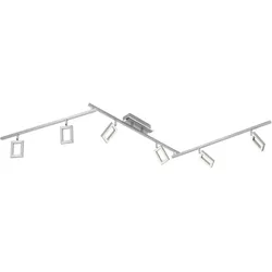 LED Deckenleuchte, 6-flammiger Strahler, Dimmfunktion, verstellbare Spots