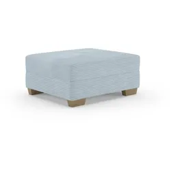 Hocker Helena Cord Blue Grey