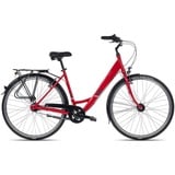 Maxim Cityrad Vigo Wave, 7 Gang Shimano Nexus 7 SG-C3001-7C Rücktritt Schaltwerk, Nabenschaltung Rücktritt, Damenrad 28 Zoll Tiefeinstieg rot/orange orange 53 cm