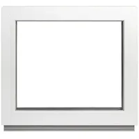 Alle Grössen Festverglasung Kunststoff Fenster - Kellerfenster BxH: 60 x 50 cm weiß fenster- Doppelverglasung Fenster Für Gartenhaus/Garagen Fenster -Premium Kunststofffenster BxH: 600 x 500 mm