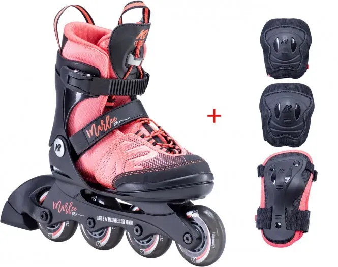 K2 MARLEE PRO Kinder Inline Skate 32-37 inkl. MARLEE PRO Schonerset - S