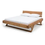 dynamic24 Balkenbett 140 x 200cm Massivholz Bettgestell Doppelbett Ehebett Bettrahmen