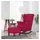 vidaXL Schaukelsessel mit Hocker Samt 70 x 100 x 80 cm Weinrot
