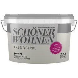 SCHÖNER WOHNEN FARBE Dispersionsfarbe »Trendfarbe«, Pearl, matt - weiss