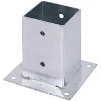 GAH Alberts Aufschraubhülse für Vierkantholzpfosten Feuerverzinkt 150 mm x 91 mm x 91 mm