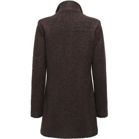 Only Langjacke "ONLNEWSOPHIA WOOL COAT OTW CC", Damen, Gr. S, braun (chocolate torte detail:melange), Web, Obermaterial: 70% Polyester, 30% Wolle, meliert, regular fit Po-bedeckend, Jacken Langjacke, Materialmix