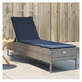 vidaXL Sonnenliege 200 x 55 x 97 cm Grau