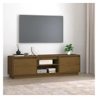 Furnicato TV-Schrank Honigbraun 140x35x40 cm Massivholz Kiefer
