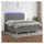 vidaXL Boxspringbett mit Matratze & LED Dunkelgrau 180x200 cm Stoff