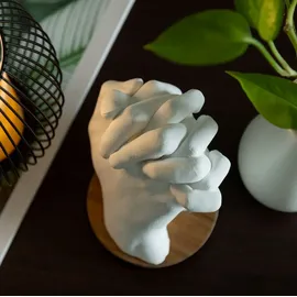 Navaris 3D Abformset Gips Familie Hände