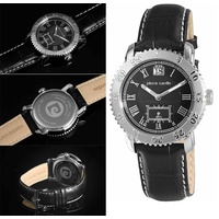 Pierre Cardin Damenuhr Herrenuhr Unisex Uhr mit Echtlederband Leder Armbanduhr