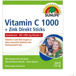 Sunlife Vitamin C 1000 mg hochdosiert Granulat 20 Sticks