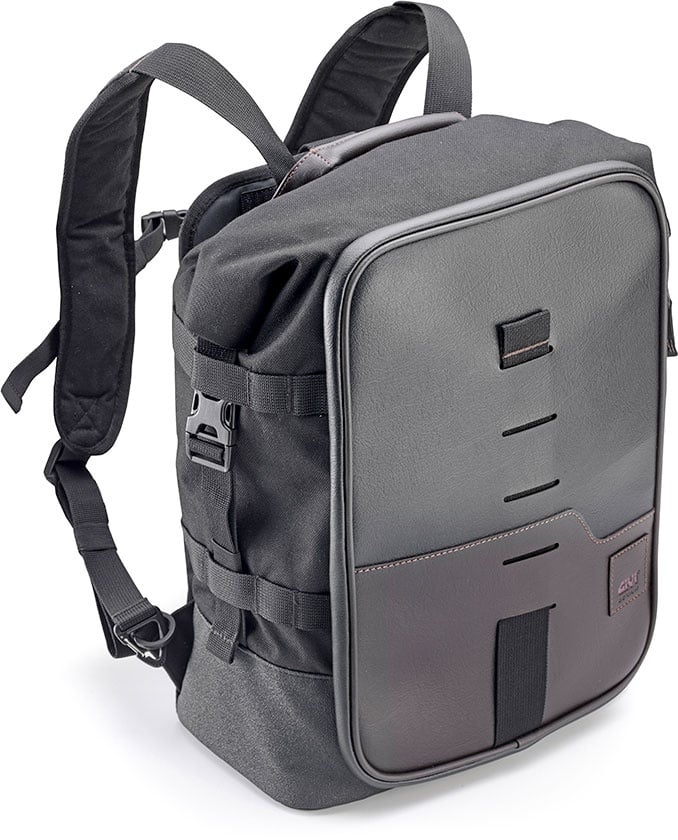 Givi Corium CRM101, sac de selle/sac à dos - Noir/Marron - 18 l