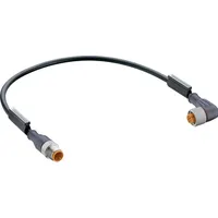 Belden 29497-1 Sensor-/Aktor-Steckverbinder, konfektioniert M12 Stecker, gerade, Buchse, gewinkelt