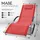 tillvex Relaxliege Sonnenliege 150 x 60 x 89 cm Rot