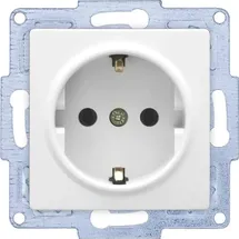 GUNSAN Modul Steckdose Schutzkontakt Weiß